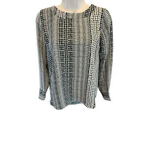 NWT banana republic satin XXS PETITE XXSP career business casual long sleeve top